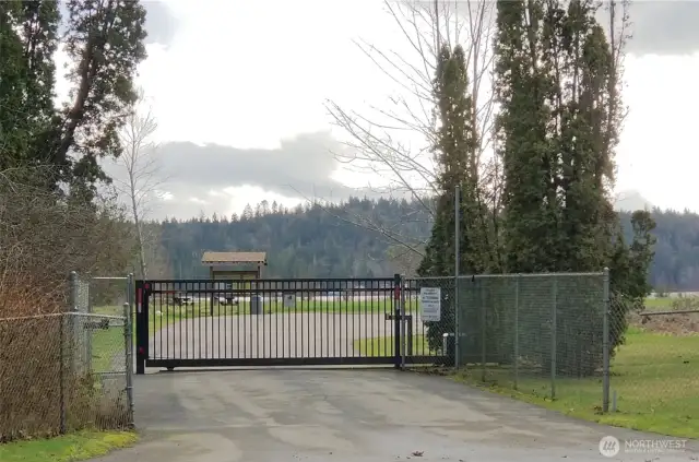Just down the road, this gated entry leads to a private waterfront park reserved exclusively for Beard’s Cove residents.