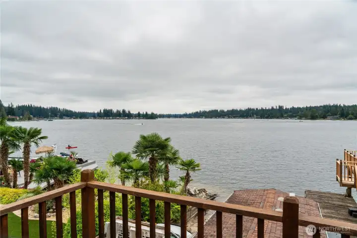 Unobstructed views! All wired and ready for a hot tub to sit in and watch the sunsets.