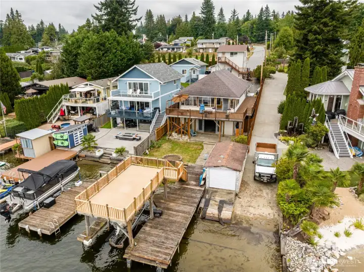Arial view of the property.