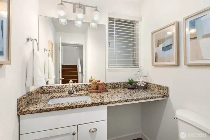 Guest bathroom on main floor.