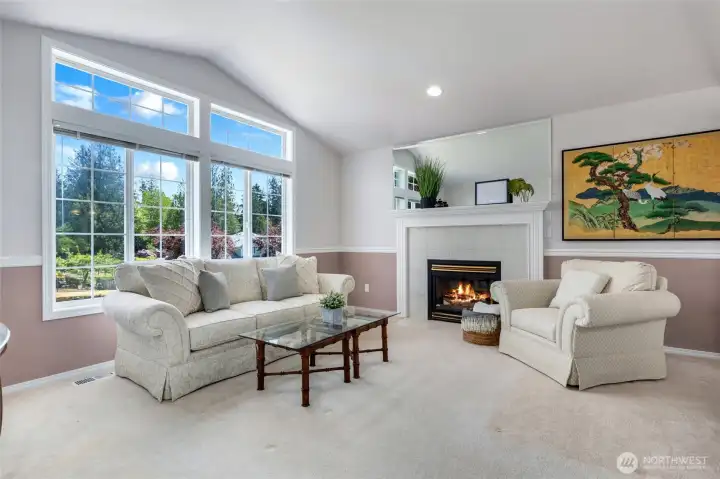 Living Room w/ gas fireplace (propane) - to the immediate left when you enter the front door
