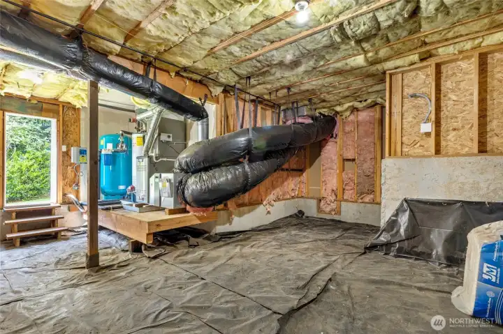Mechanical Room & Extra Large Crawl Space Area