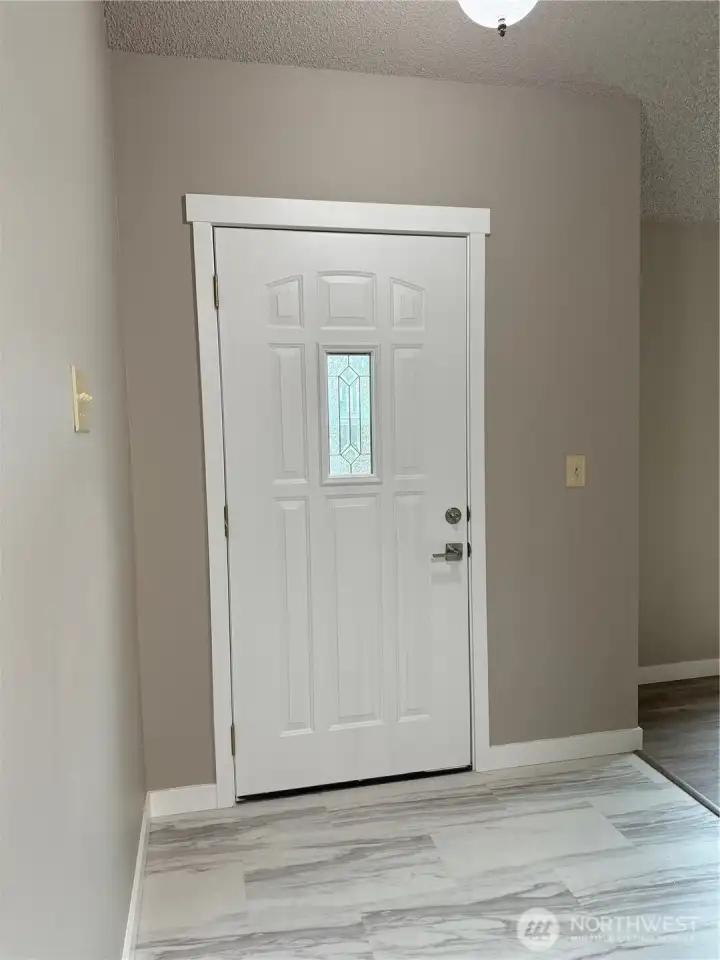 Front door.