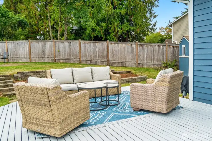 Enjoy Outdoor Space on Your Large Deck!