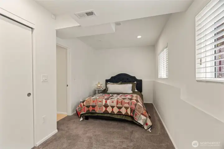 Lower level bedroom.