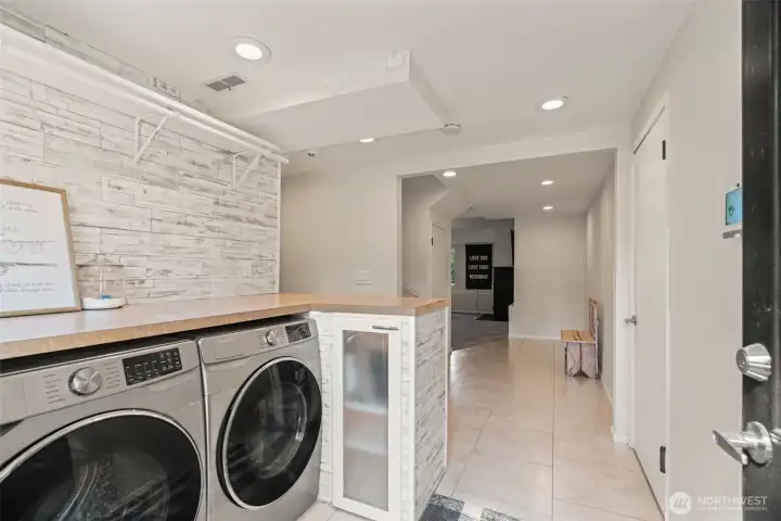 Laundry room.