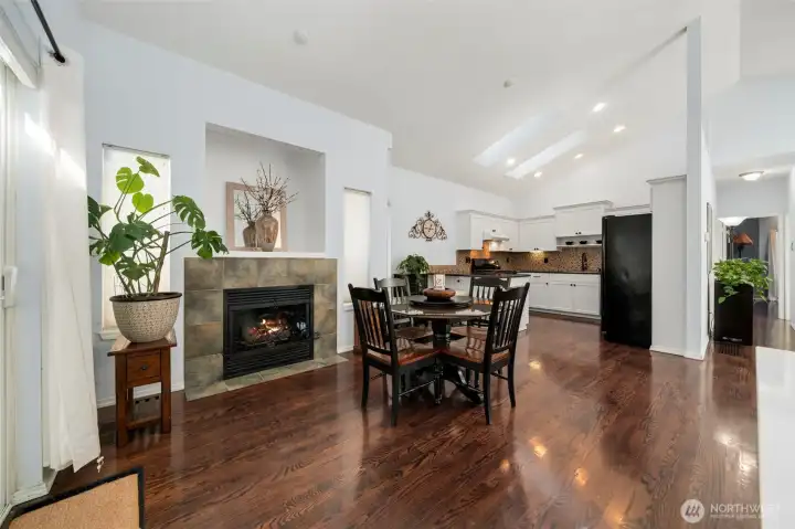 Dining Area - Fireplace