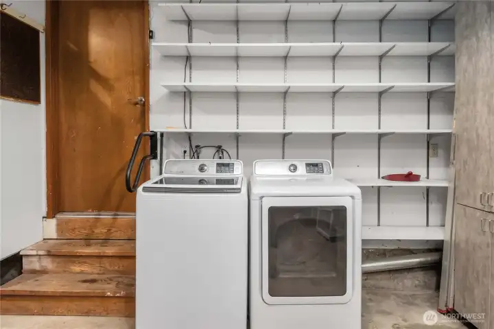 Laundry in Garage
