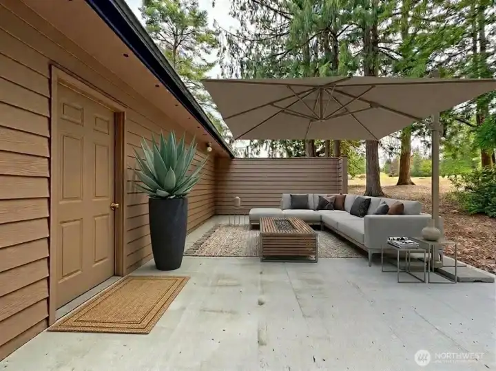 Virtually Staged Back Porch