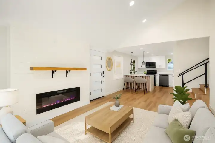 Virtually Staged Living Room