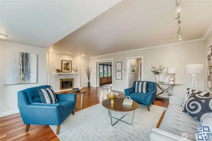 Take a peek of the Dining Room in the distance.