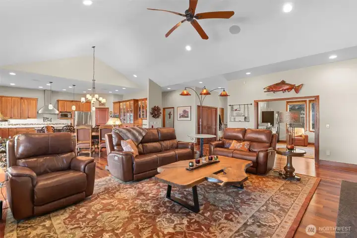 Open Concept Great Room, Living Room, Dining Room