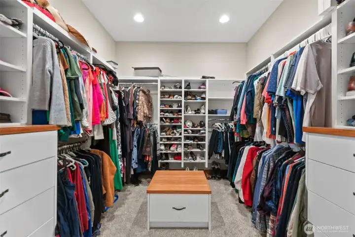 Primary Closet, Custom Shelving/Cabinetry