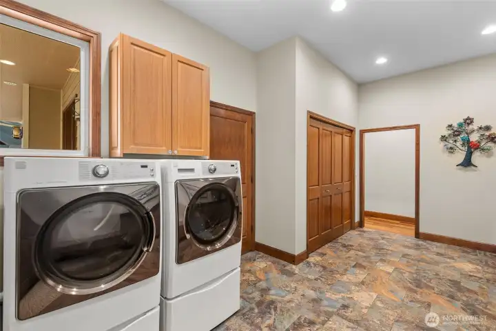 Spacious Laundry, Custom Cabinetry