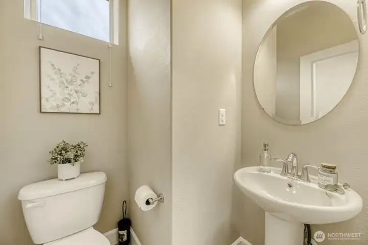 1/2 bath on main level