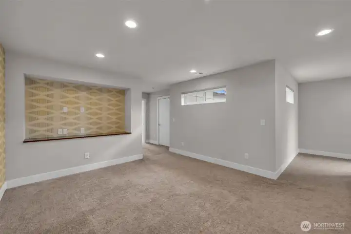 Upstairs bonus space offers a versatile flex area.