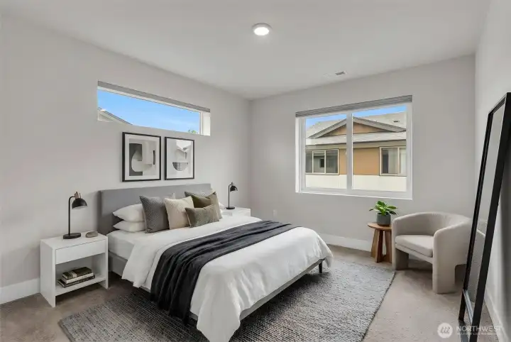 (Virtually Staged) Bedroom 3