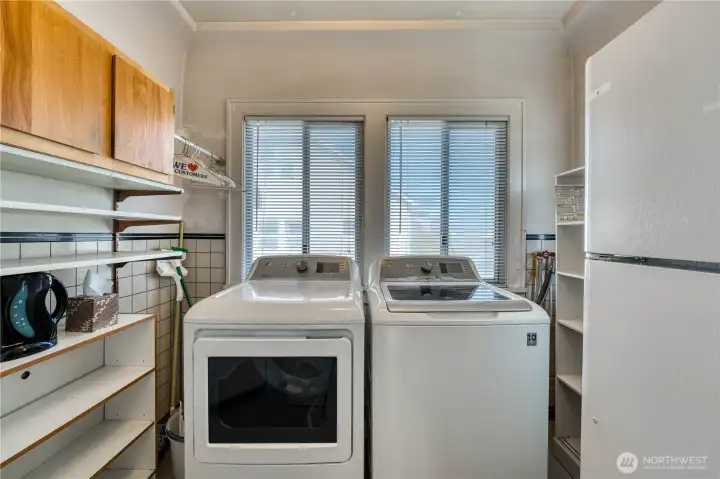 Laundry room on the main floor is so convenient.