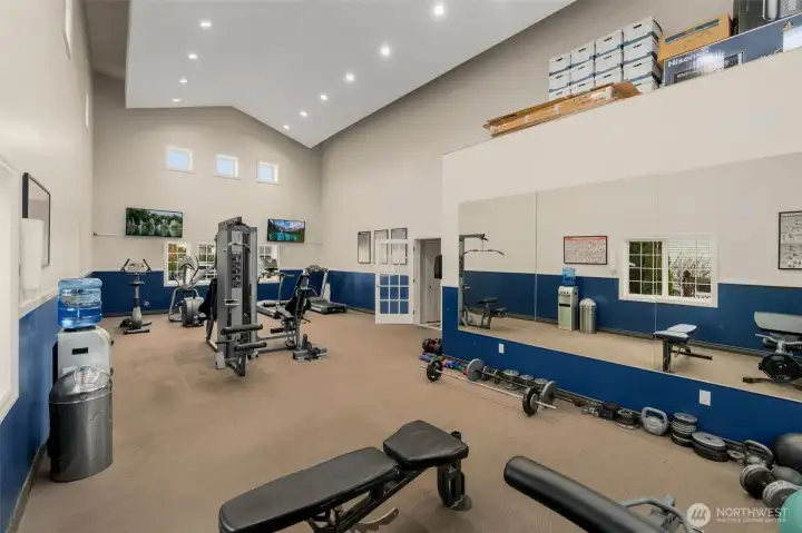 Well appointed fitness room