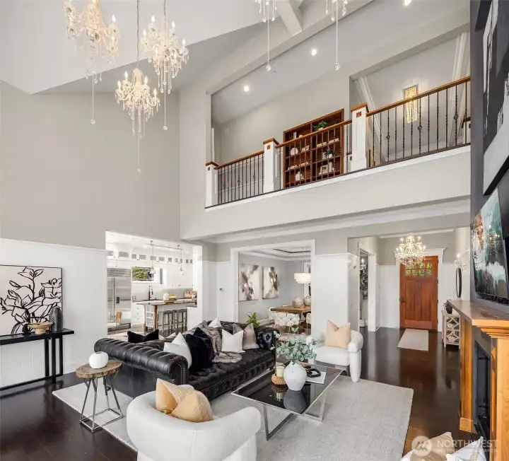 Wide open floor plan with a very practical layout.