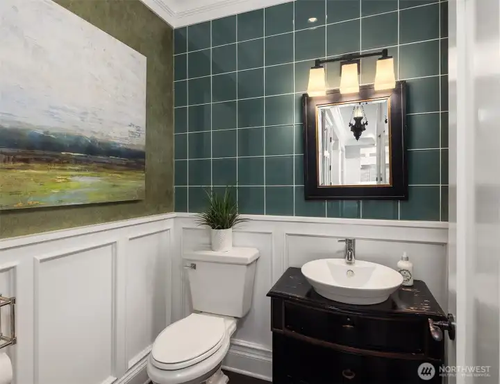 Main floor powder room.