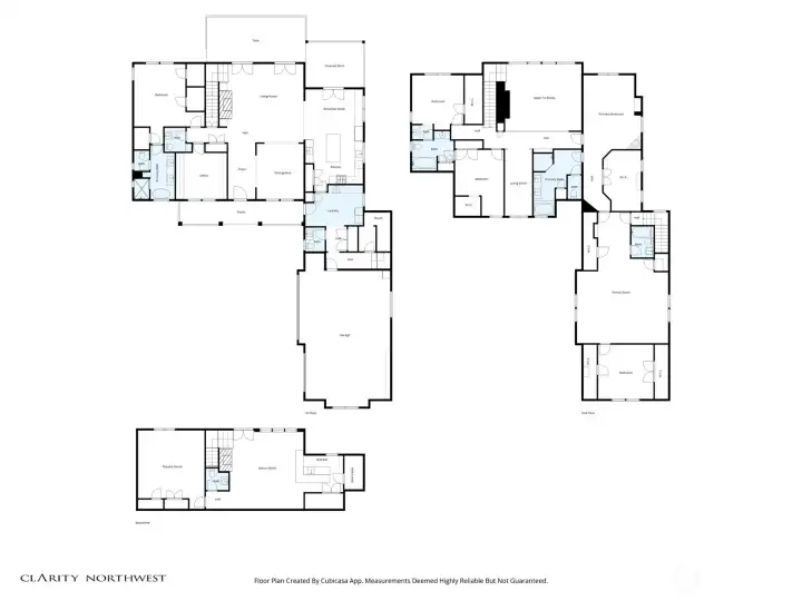 Floor plan of all 3 floors