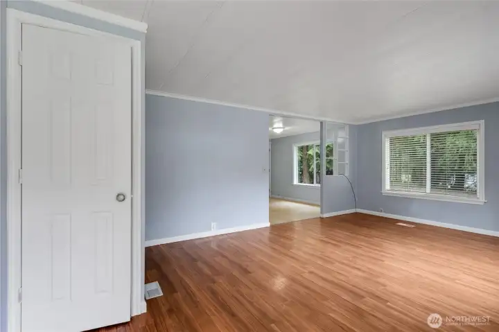 front entry to living room