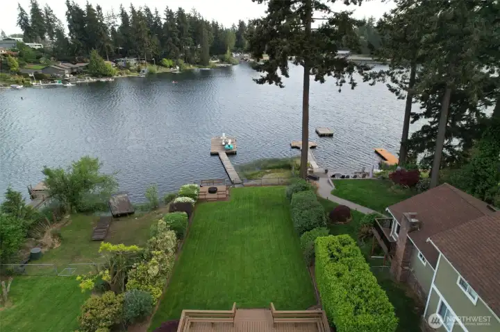 The largest dock on the lake!