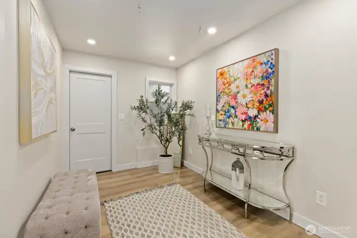 Downstairs hallway