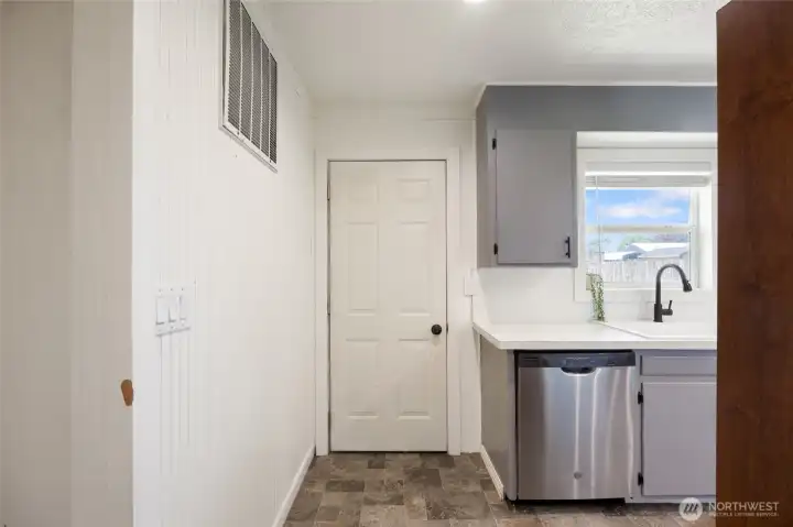 Door to backyard