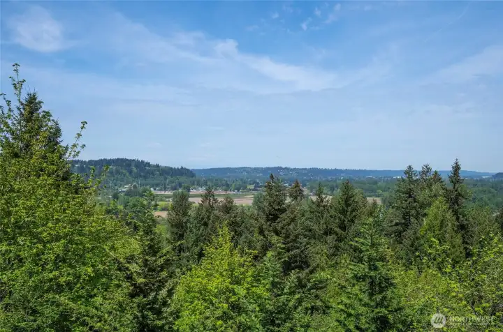 View from deck of valley and river