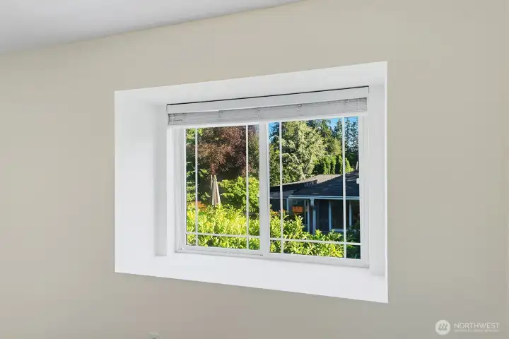 Extra deep window seats for reading, plants & many other options!