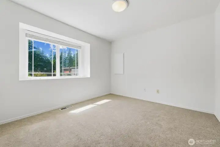 3rd of 3 large upper bedrooms, this one with a walk-in closet!