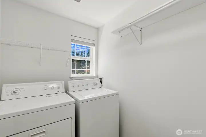 Dedicated laundry room.  W/D stay with the house!