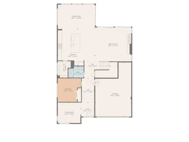 Main level floor plan