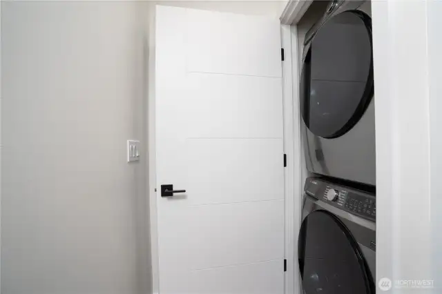 Full washer and dryer in all units.