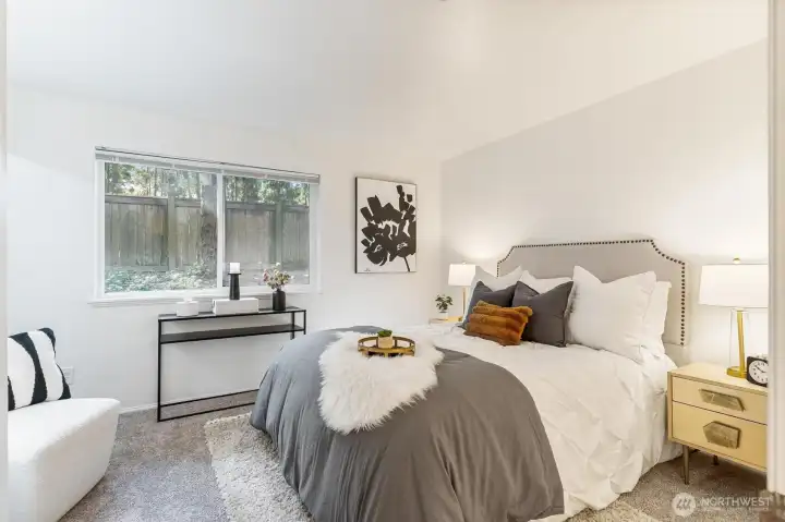 Spacious primary bedroom