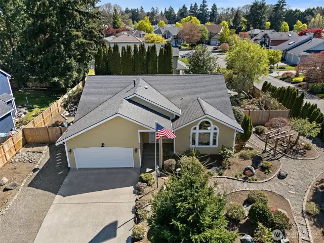Here is a drone view of the house.
