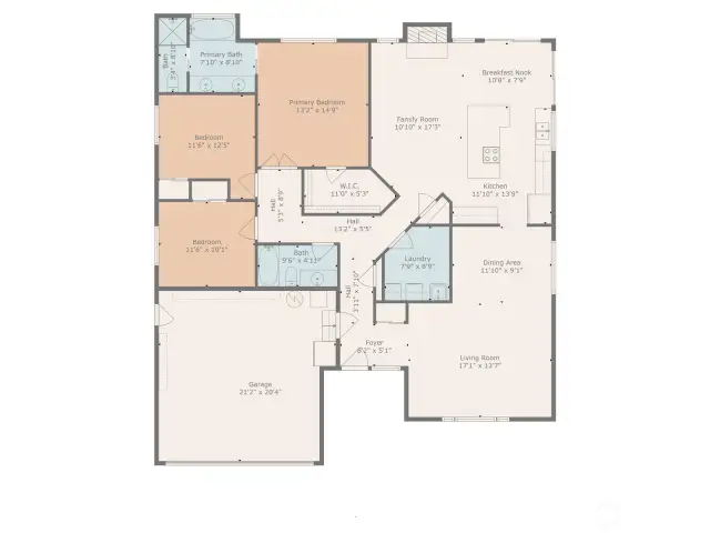 Here is the Floor Plan so you can look at the pictures and see where that room is located.