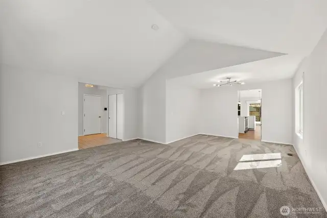 Your standing in the far corner of the Living Room looking across into the Dining area. Each window in the house is a picture in itself. Dining Area is 12' x 9'.