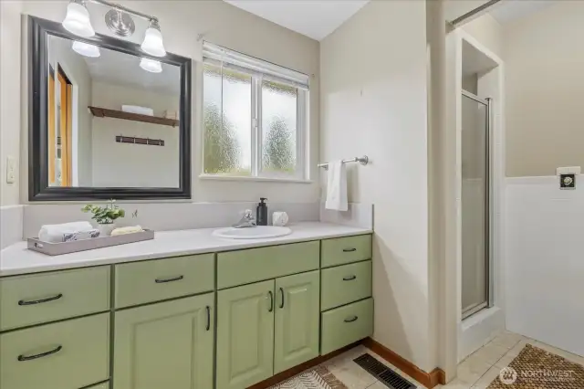 Primary Bath with a shower