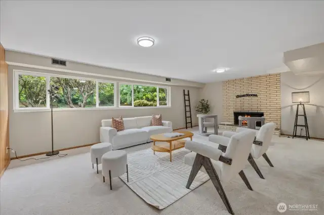 Spacious Lower Rec Room