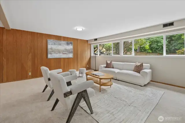 Spacious Lower Rec Room