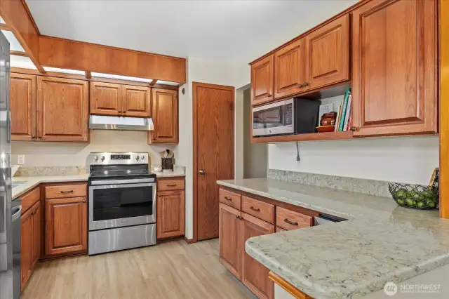LVP floors are found in the Kitchen and Baths.