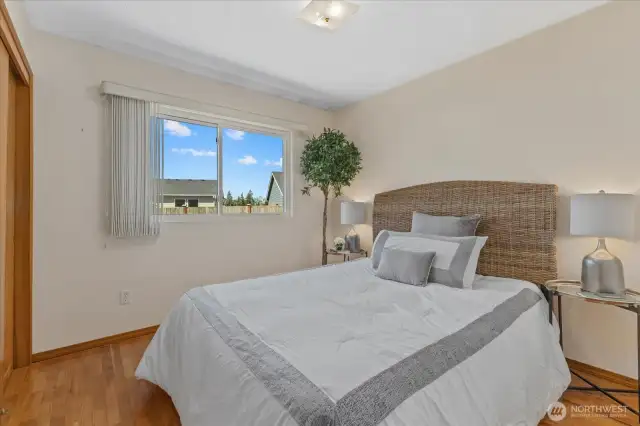 All Bedbrooms features Hardwood floors.