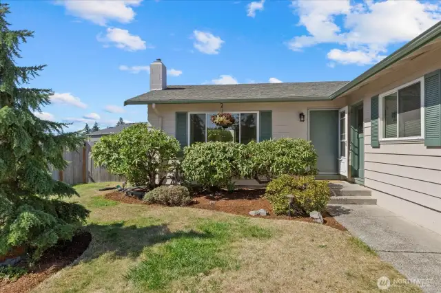 Mature Landscaping has been meticulously maintained for years.