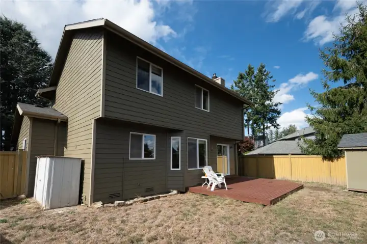 Host gatherings with ease on the entertainment-sized deck, ideal for summer barbecues or cozy fall evenings. This spacious outdoor retreat creates a seamless extension of your living space. The storage sheds provide additional room to hold your garden tools, recreational equipment or ?