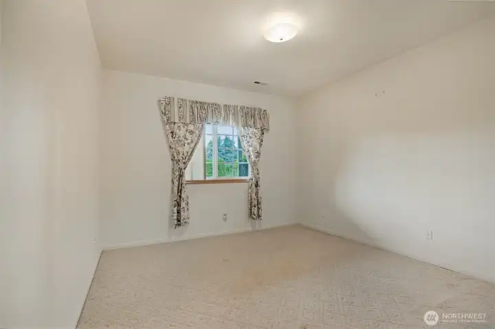 Large secondary bedroom on lower level.