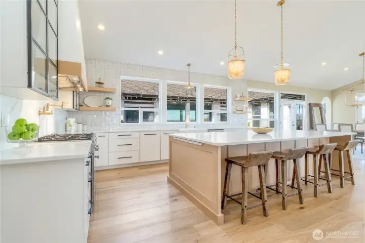 New Chef's Kitchen with eat-in island