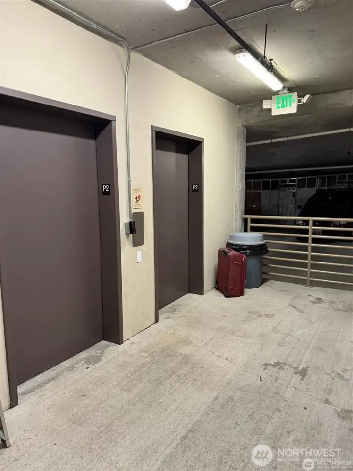P2 elevator need FOB to access